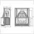 Чугунная каминная топка Invicta Hearth 850 Prismatic lifting door